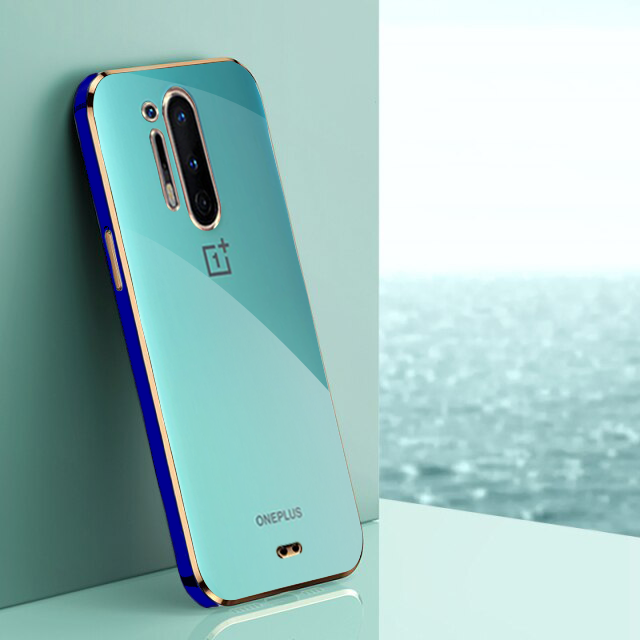 OnePlus 8 Pro Gold Edge Electro-Plating Shining Case