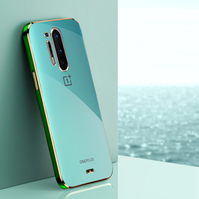 OnePlus 8 Pro Gold Edge Electro-Plating Shining Case