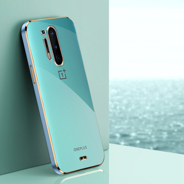 OnePlus 8 Pro Gold Edge Electro-Plating Shining Case