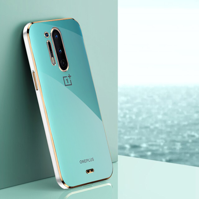 OnePlus 8 Pro Gold Edge Electro-Plating Shining Case