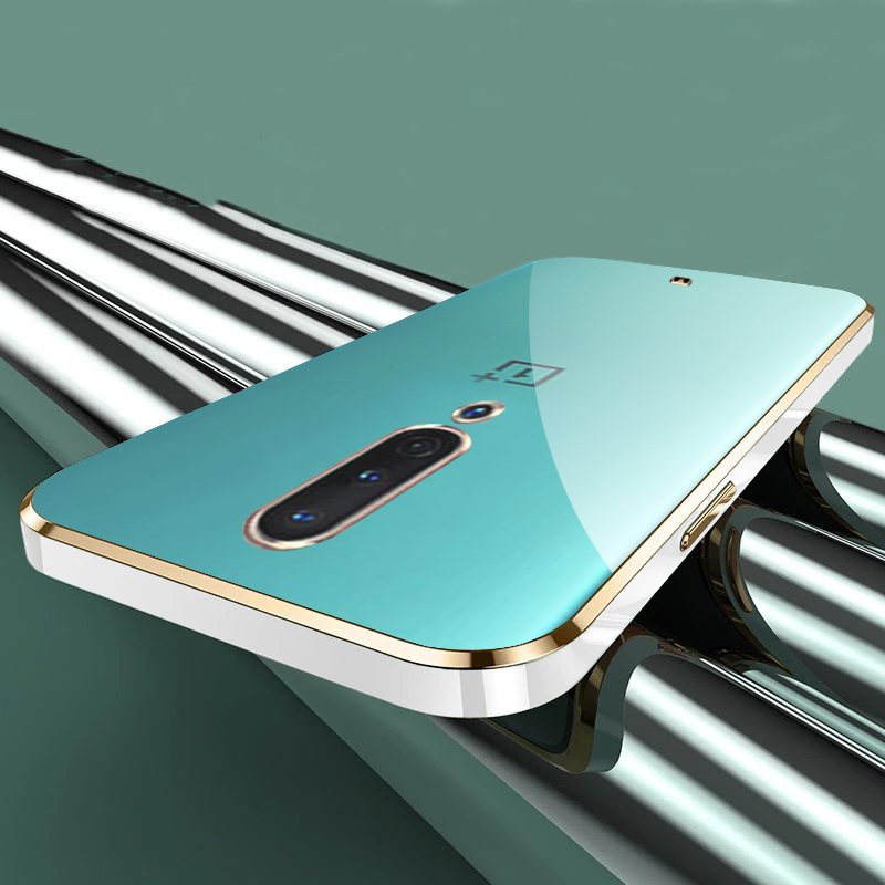 OnePlus 8 Gold Edge Electro-Plating Shining Case