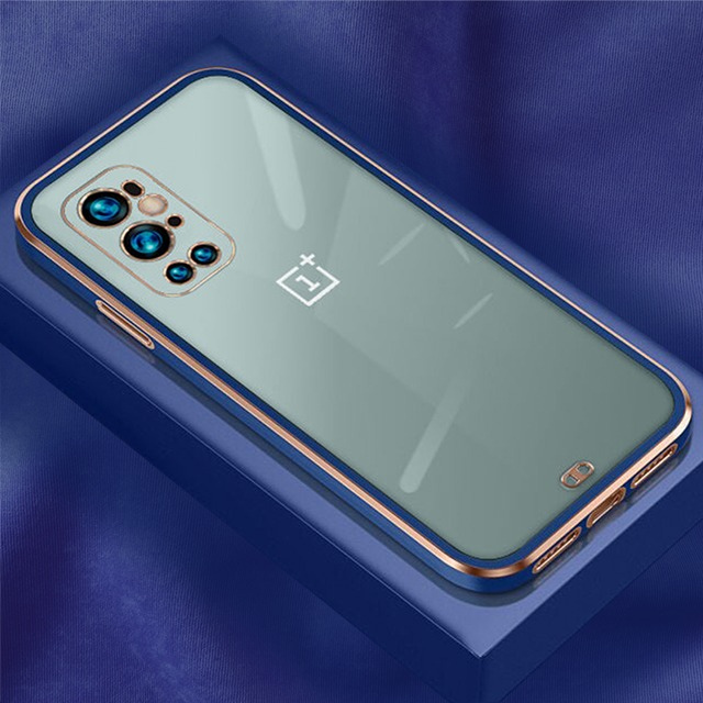 OnePlus 9 Pro Gold Edge Electro-Plating Shining Case