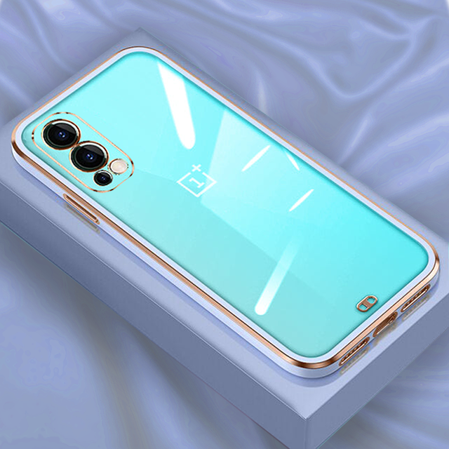 OnePlus Nord 2 Gold Edge Electro-Plating Shining Case