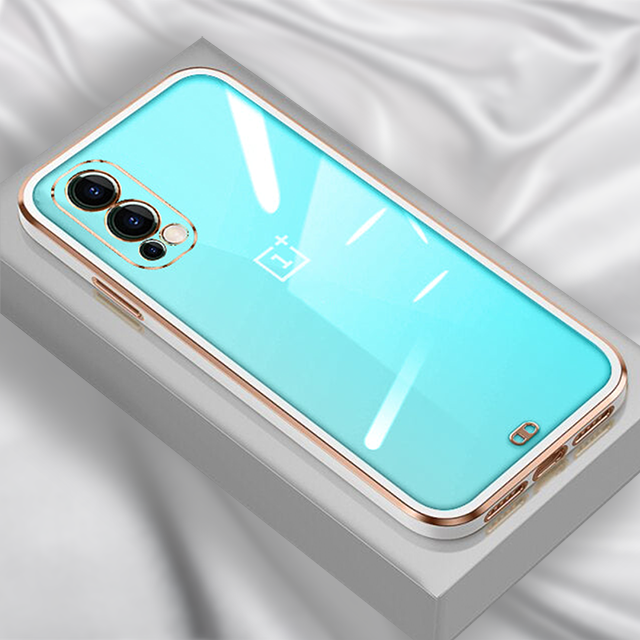 OnePlus Nord 2 Gold Edge Electro-Plating Shining Case