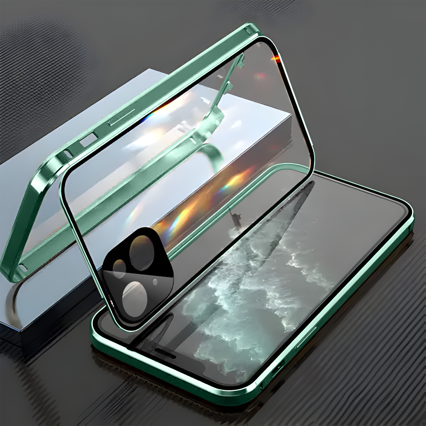 iPhone 13 Dual Glass Aluminium Frame Case