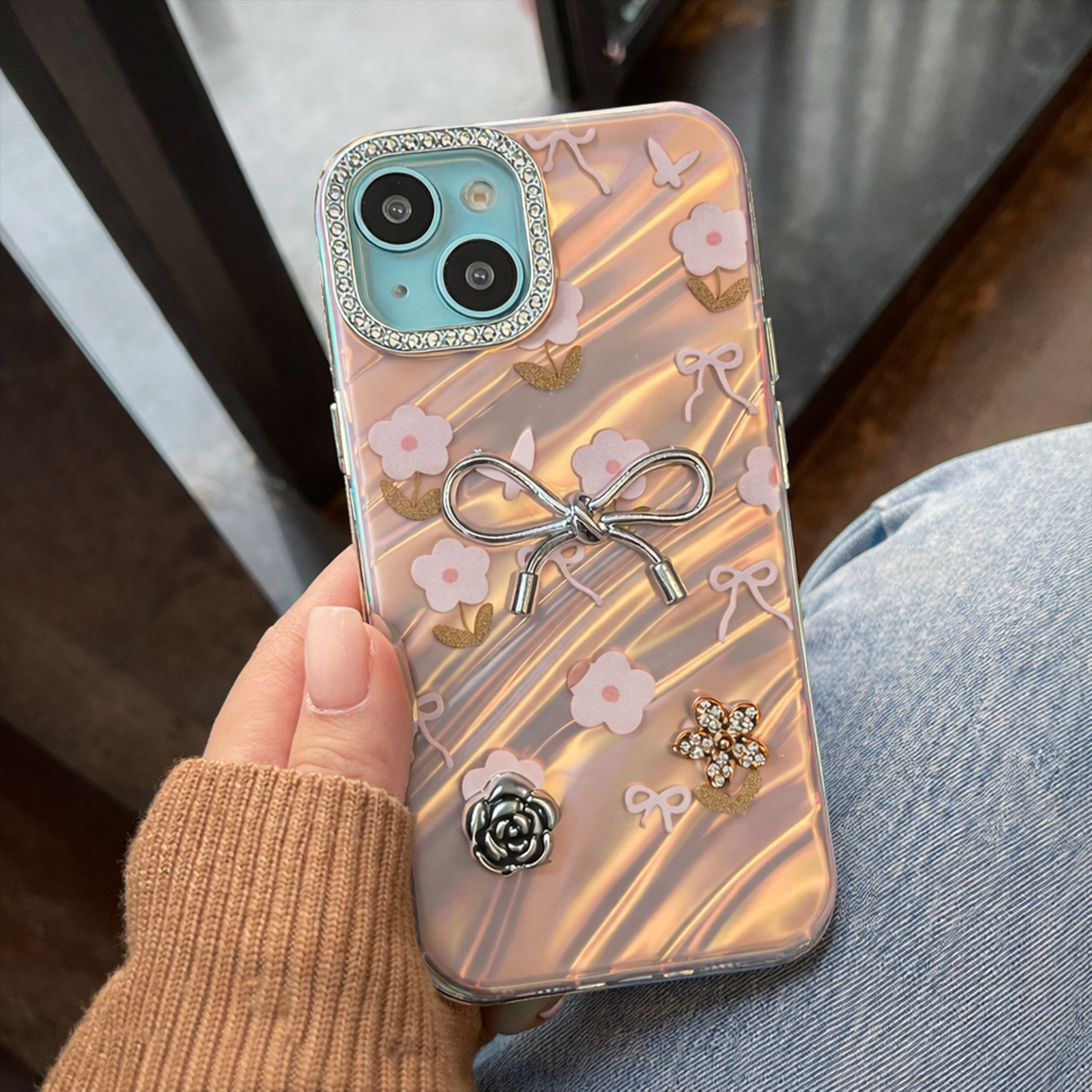 iPhone 💖 Cute Aesthetic Floral Bow Case 💖