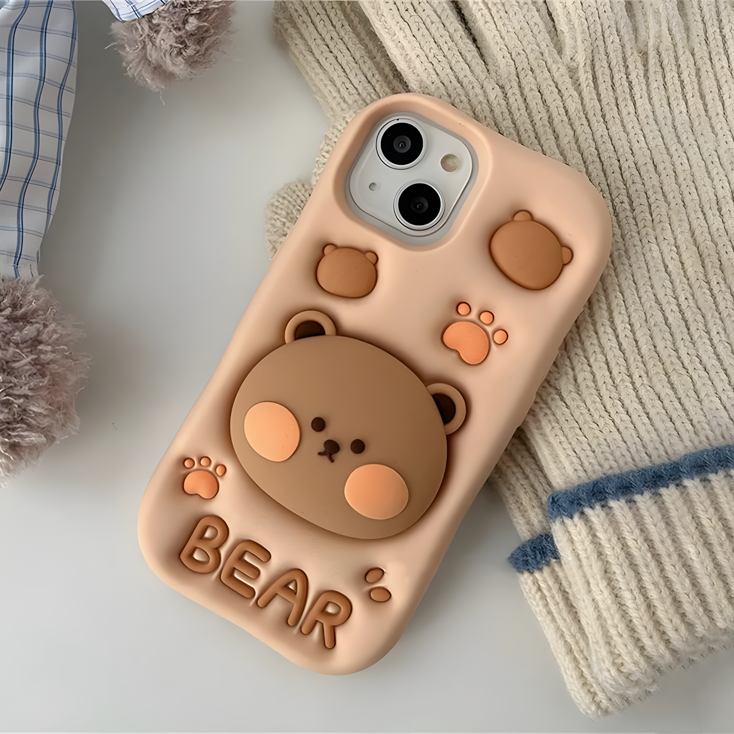 iPhone 15 Chubby Bear Silicone Case