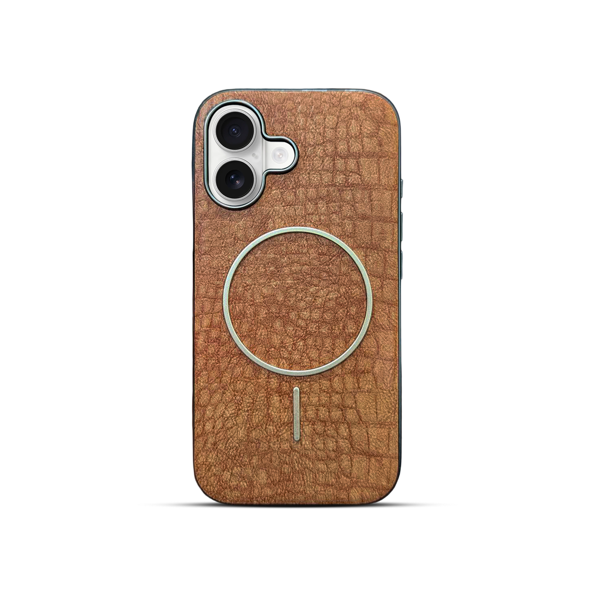 Premium Crocodile Texture Leather Finish MagSafe Case
