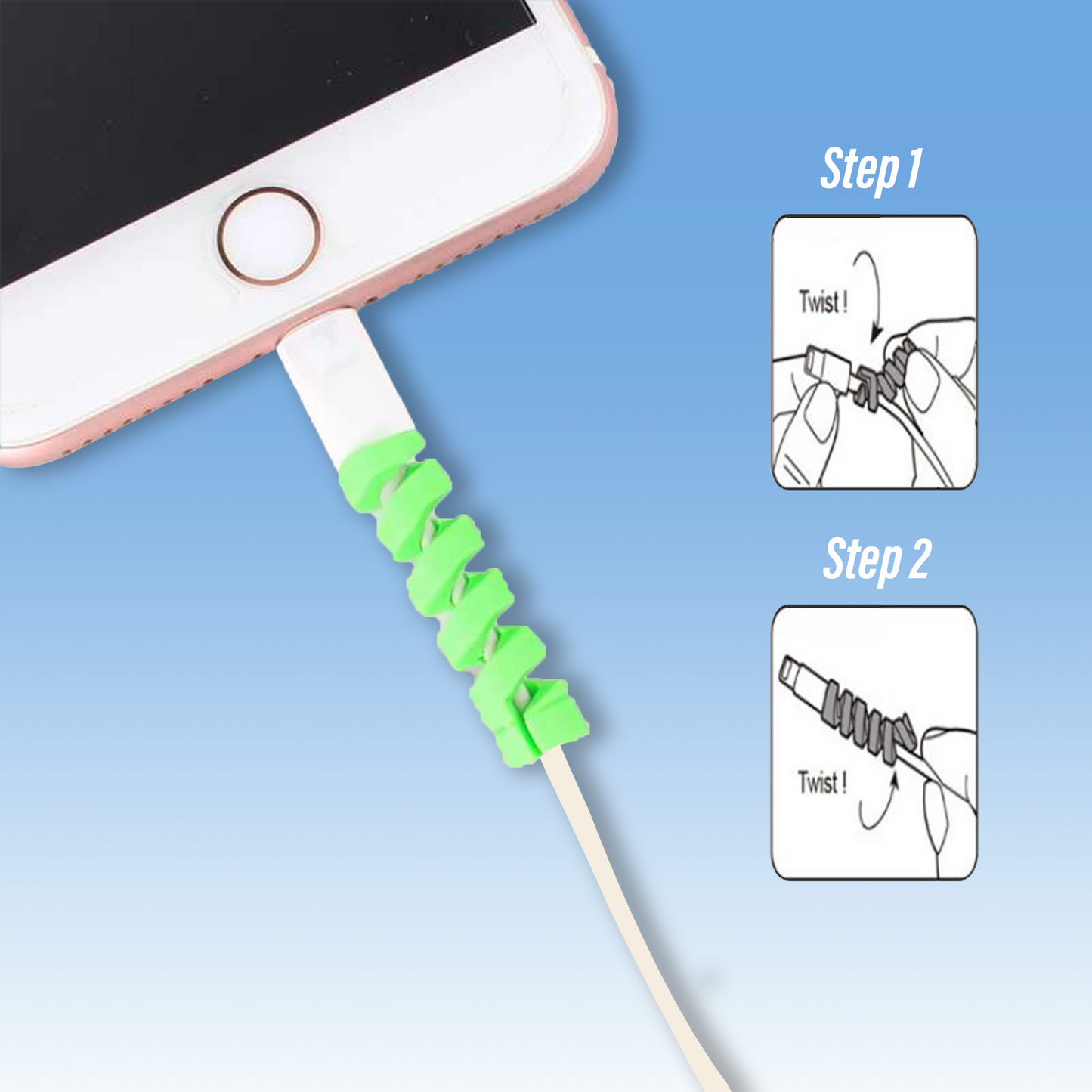 Spiral Cable Protector (1 Set 4 Pieces) – Slicecover