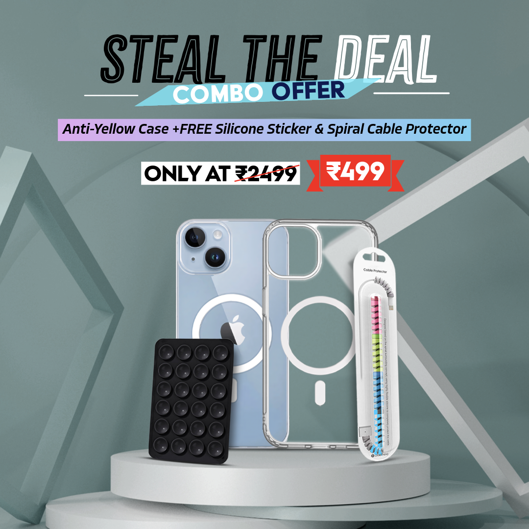 APPLE Anti-Yellow Clear MagSafe Case Combo