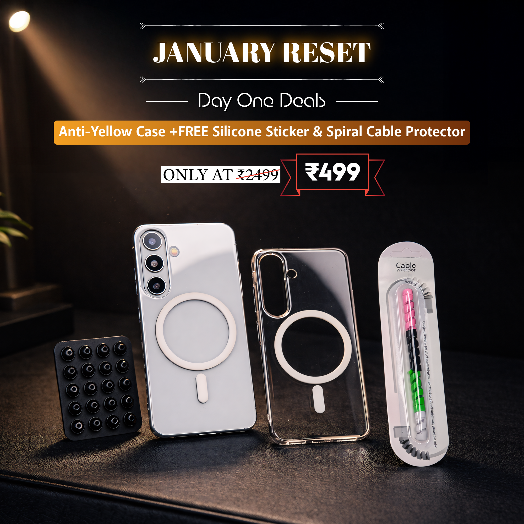 Samsung Anti-Yellow Clear MagSafe Case Combo