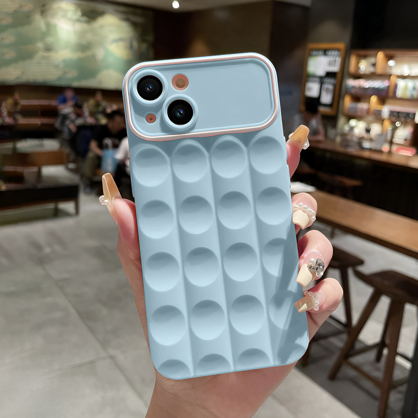 iPhone 13 Frosted Hollow Silicone Case
