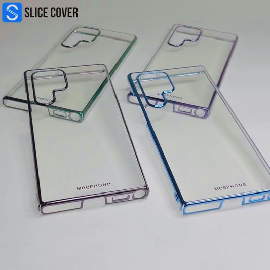 Samsung S22 Ultra Hard Transparent Chrome Case