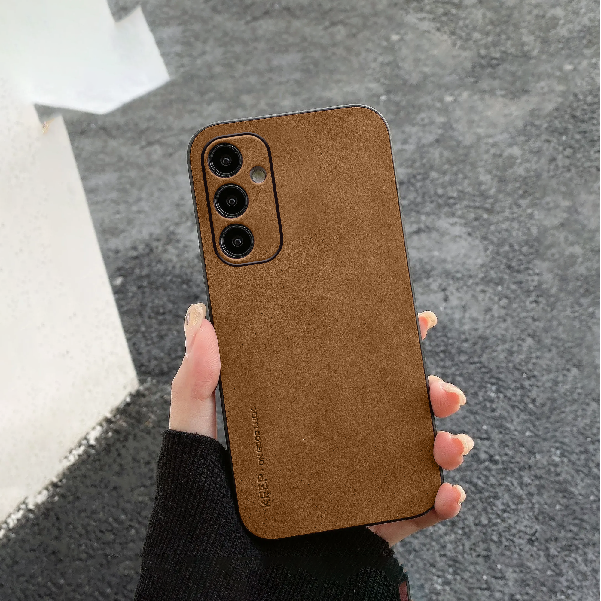 Galaxy A34 Leather Finish Case