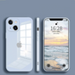iPhone 14 Aqua Square Tempered Glass Case