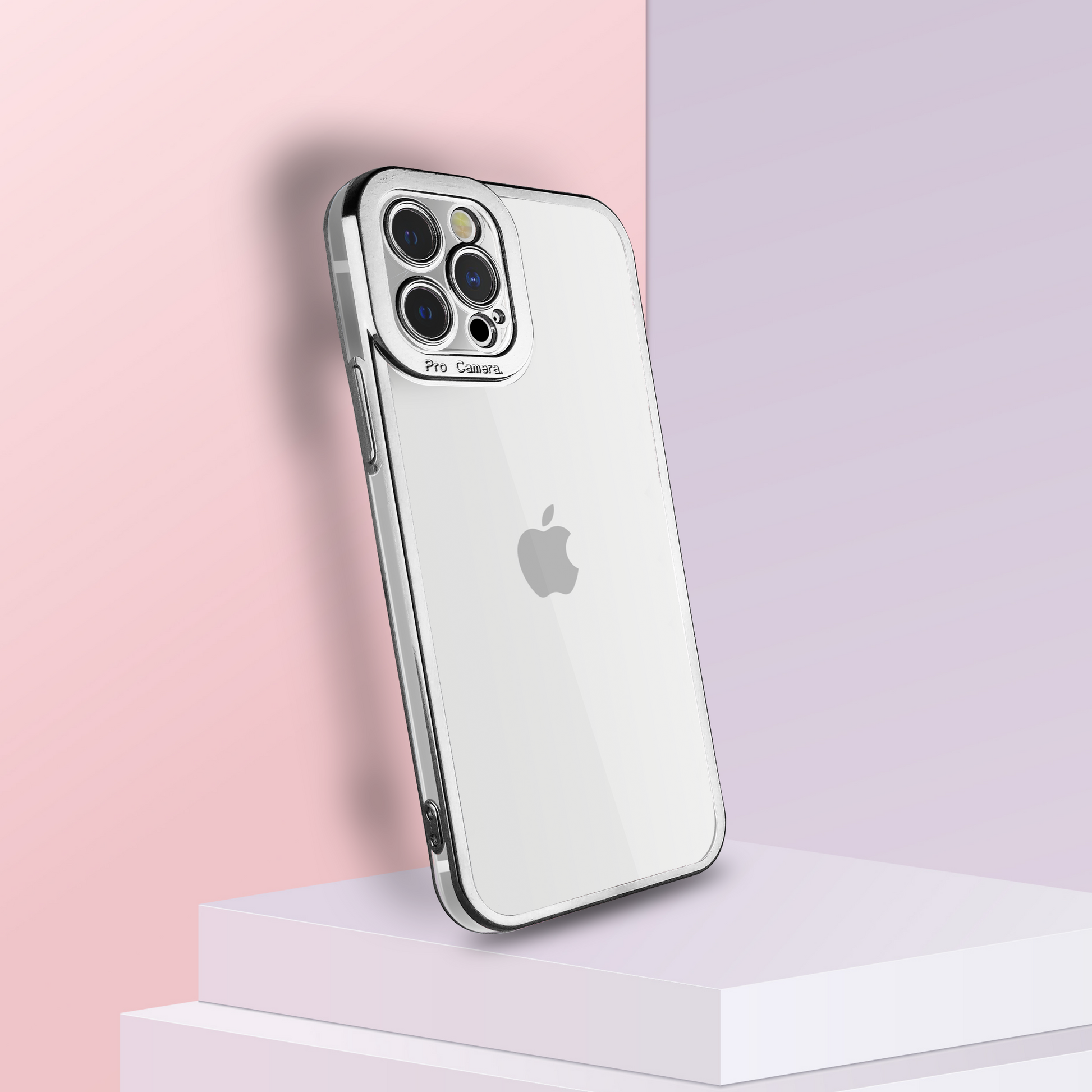For Apple iPhone 12 Pro LV Design Plating Case White