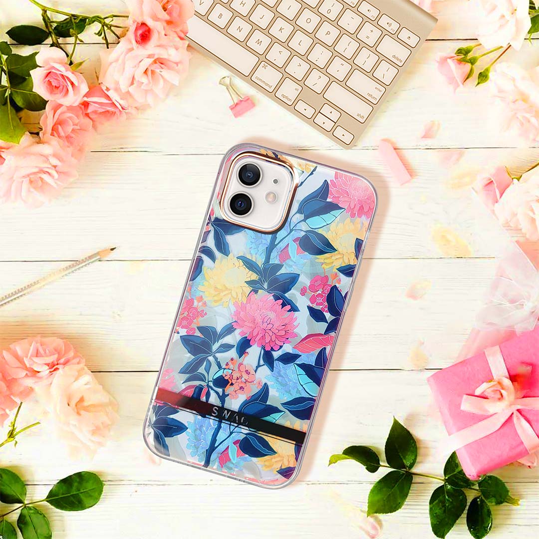 iPhone 12 Wow Floral Transparent Case