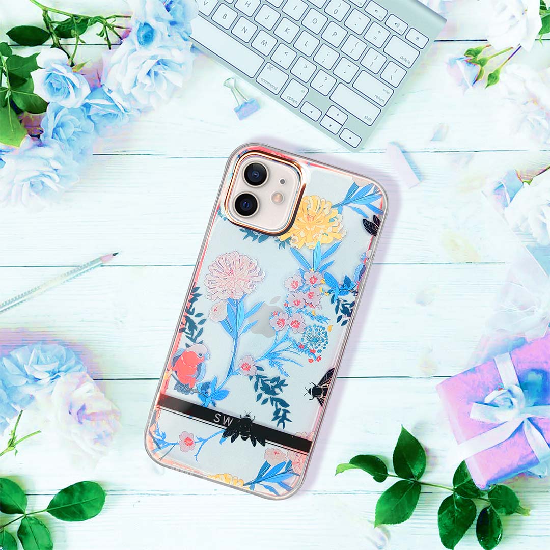 iPhone 12 Wow Floral Transparent Case