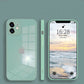 iPhone 12 Mini Aqua Square Tempered Glass Case