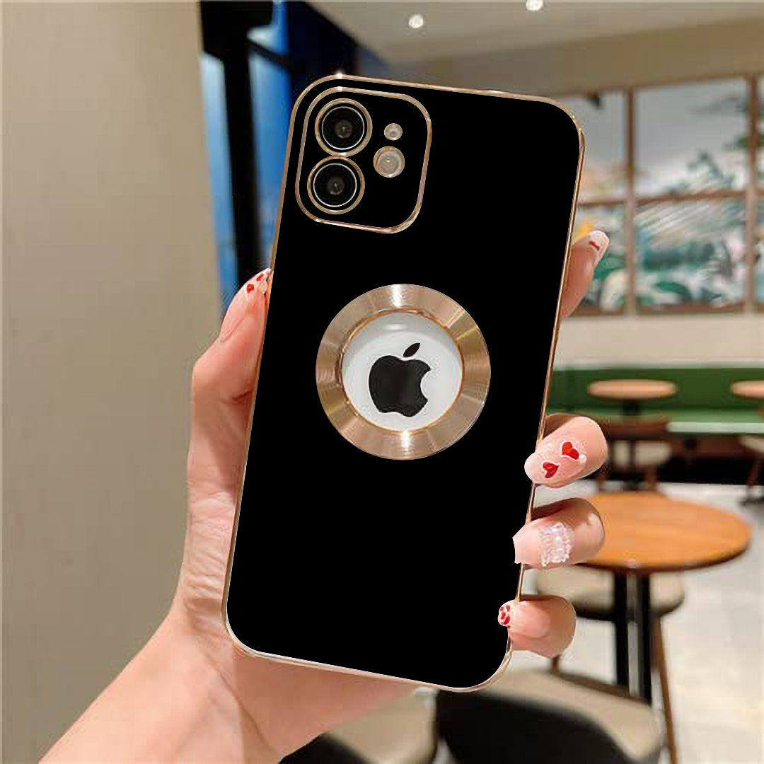 iPhone 12 Deluxe Logo Cut Chrome Ring Case