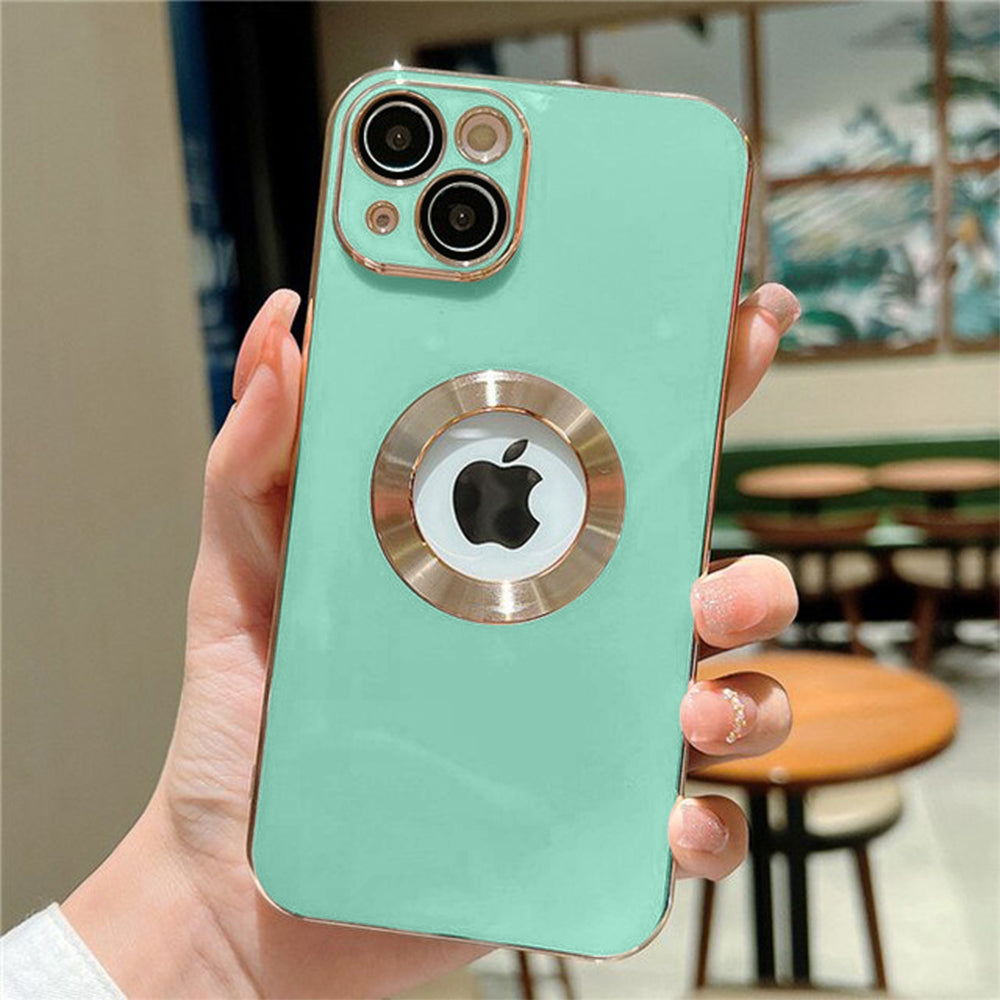 iPhone 13 Deluxe Logo Cut Chrome Ring Case