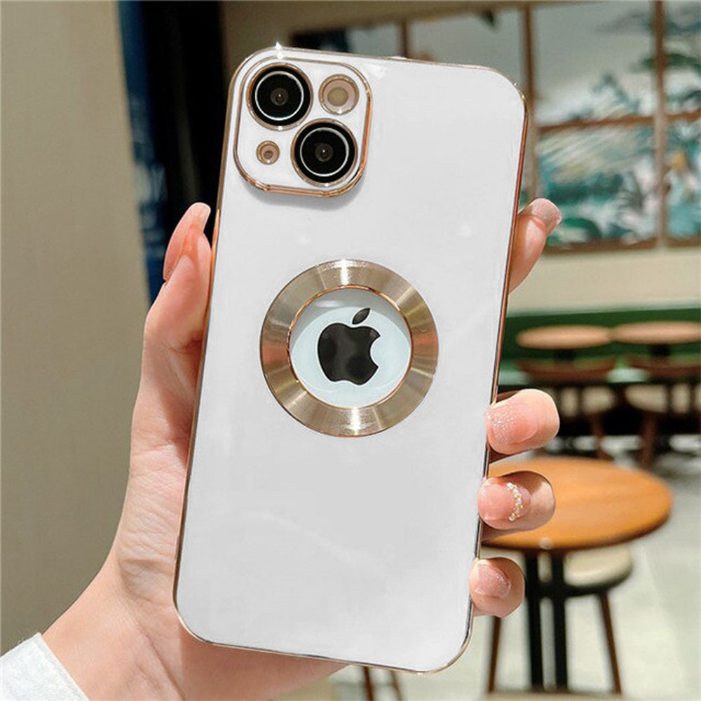 iPhone 13 Deluxe Logo Cut Chrome Ring Case