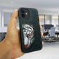 iPhone 12 Leather Texture Tiger Embroidery Case