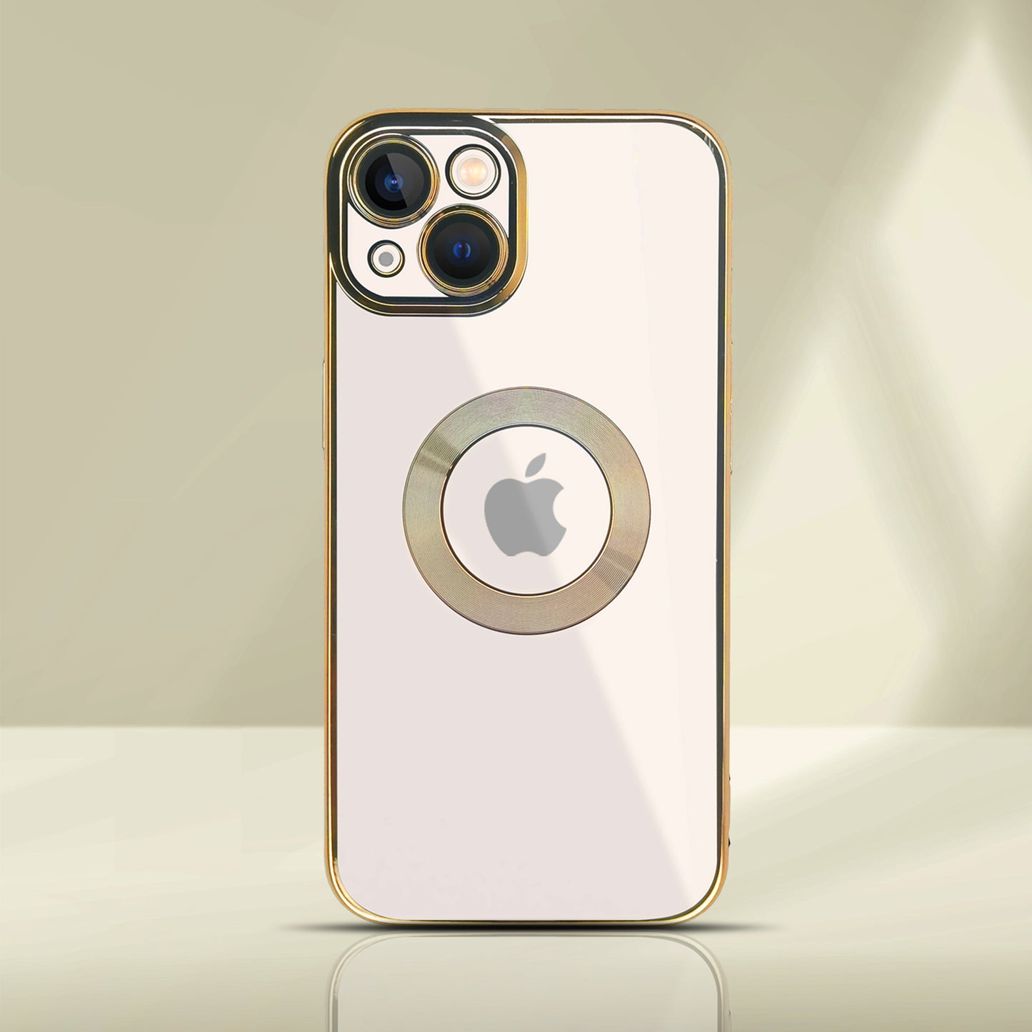 iPhone 13 Chrome Ring Logo Cut Case