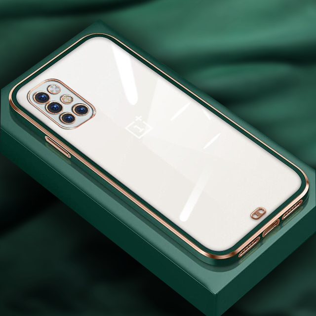 OnePlus 9R Gold Edge Electro-Plating Shining Case