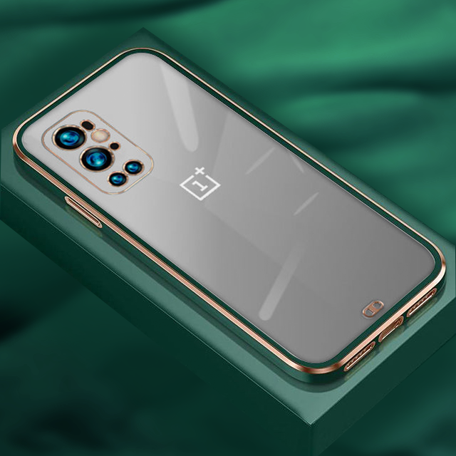 OnePlus 9 Pro Gold Edge Electro-Plating Shining Case