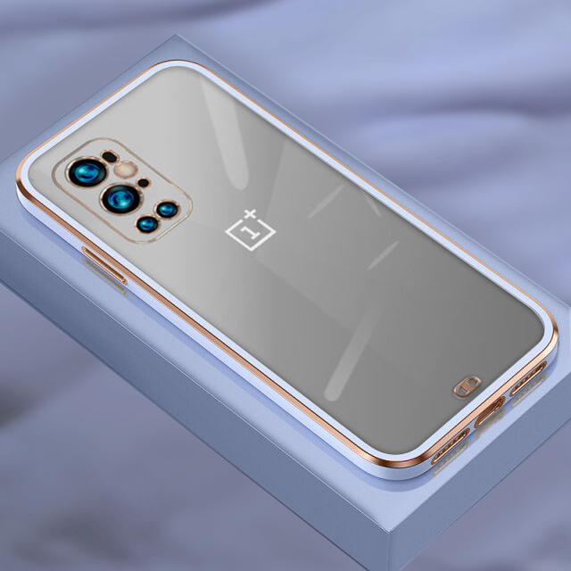 OnePlus 9 Pro Gold Edge Electro-Plating Shining Case