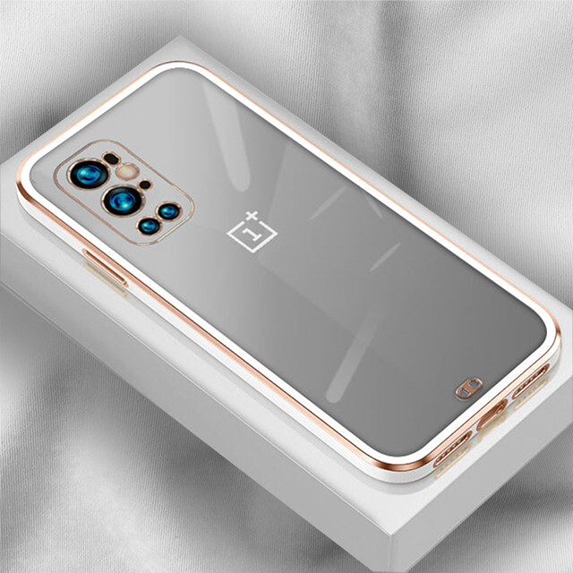 OnePlus 9 Pro Gold Edge Electro-Plating Shining Case